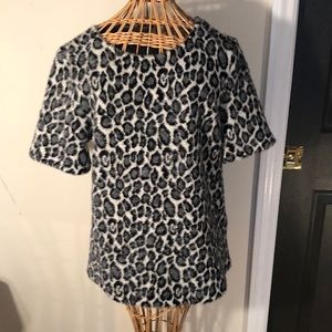 “See and be seen” brand black and grey leopard top. Brand New with tags. Medium